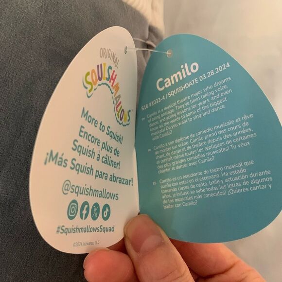 Squishmallows Camilo - CHINCHILLA 16 Inch - Picture 5 of 8